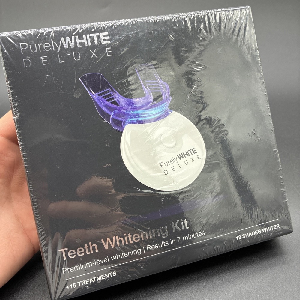 Purely White Deluxe Teeth Whitening Kit Premium Level +15 Treatments New Sealed